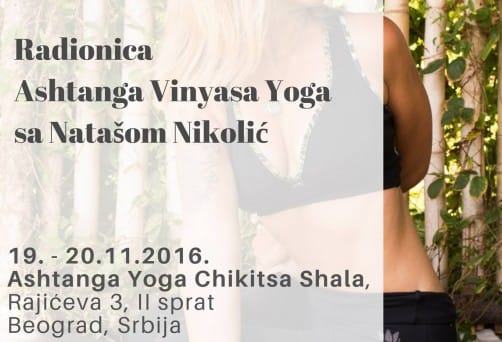 Dvodnevna radionica Ashtanga vinyasa yoge u Beogradu